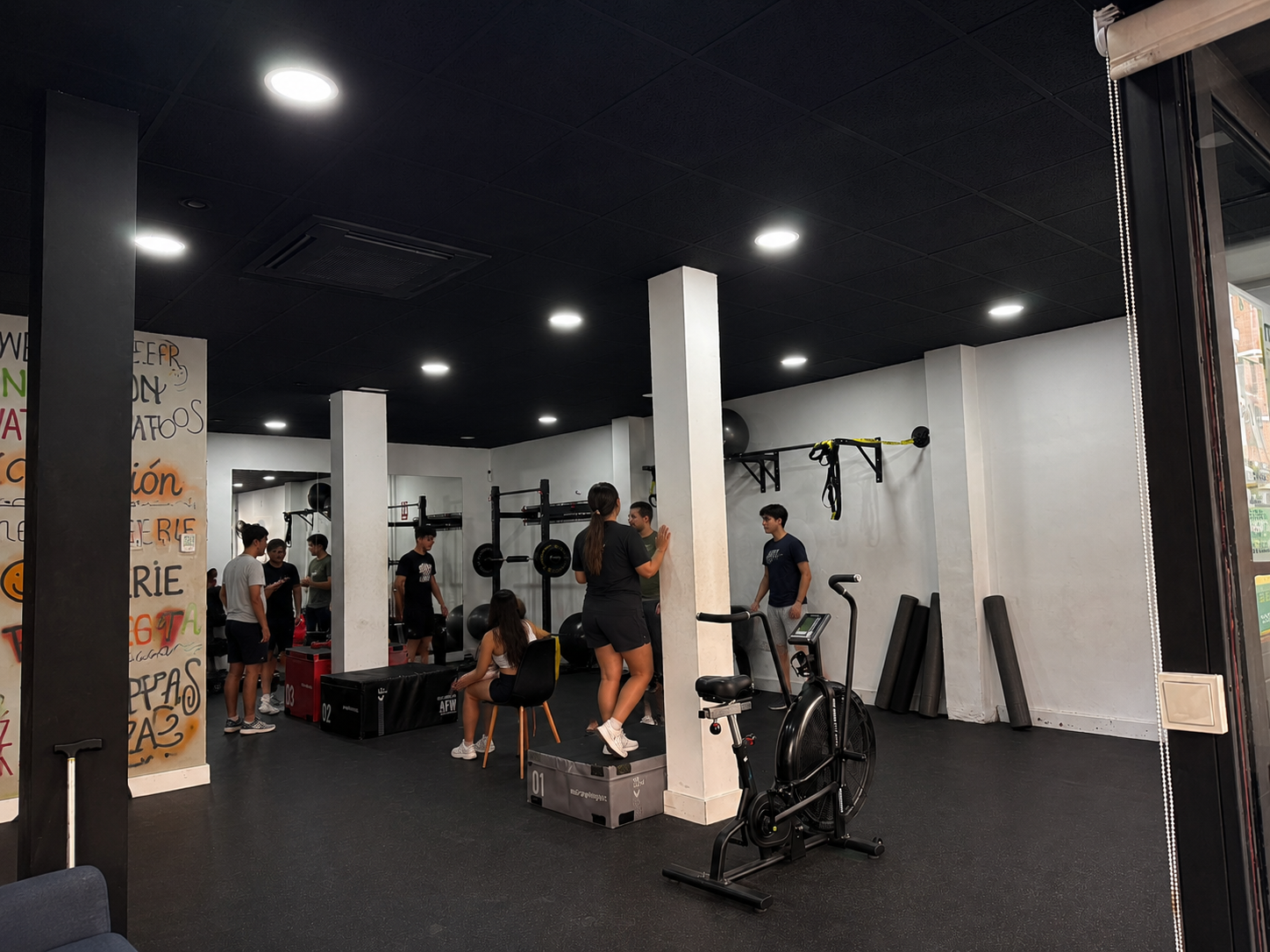 Entrenamiento guiado en las instalaciones de Mueve100